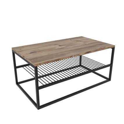 Koffie Tafel ASUDE 43x95 cm bruin/zwart