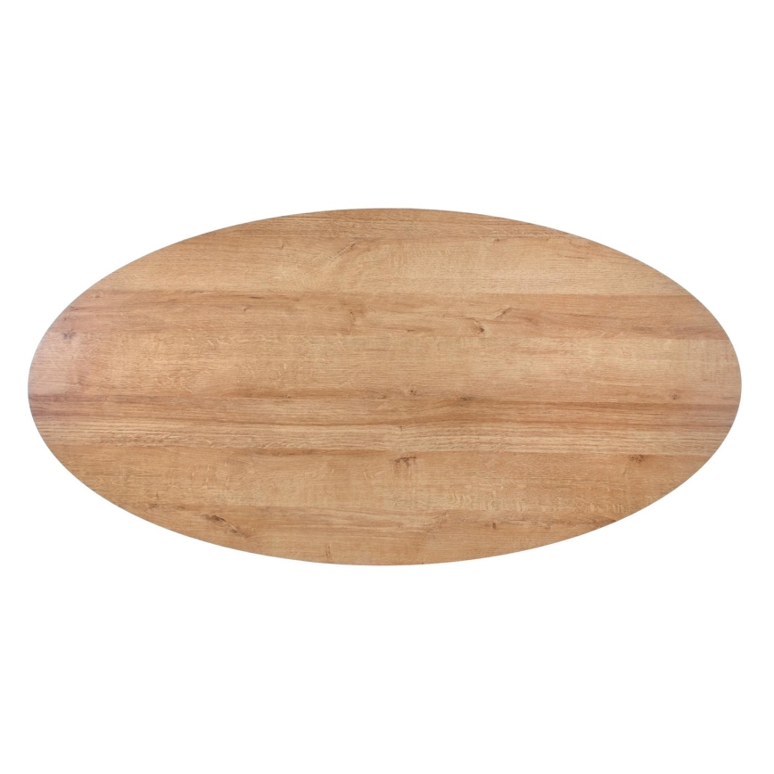 Salontafel met lade CAROLINA 41x120 cm goud eiken/zwart