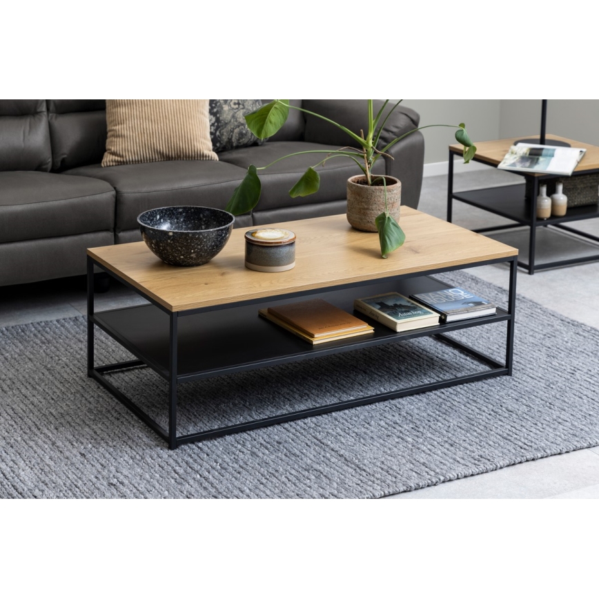 Koffie Tafel CORA eiken/zwart