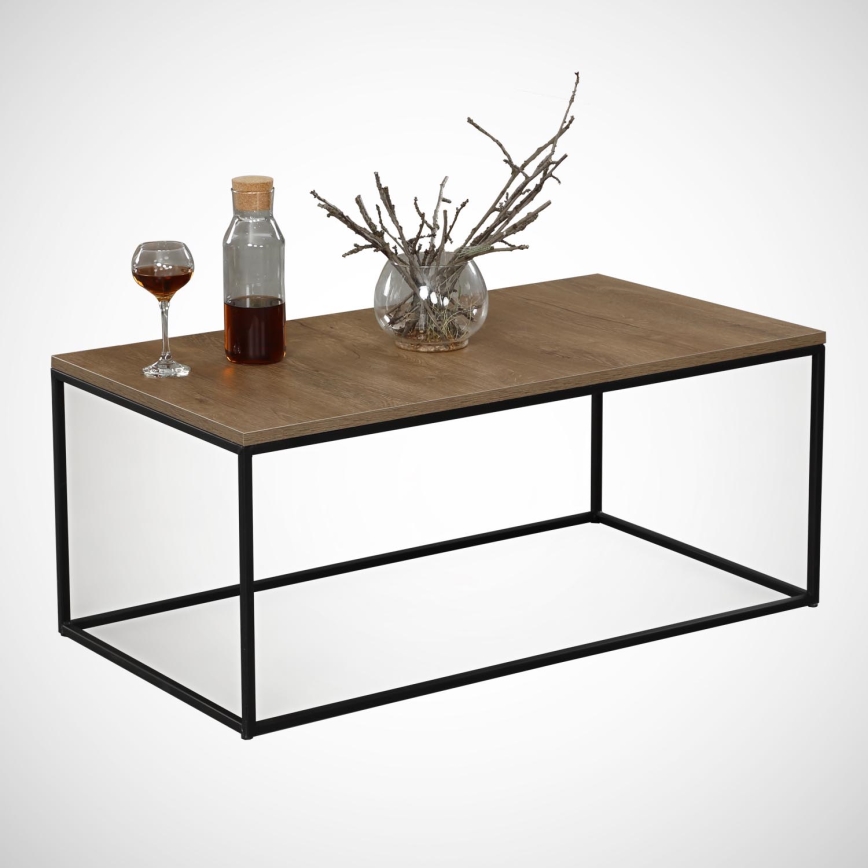 Koffie Tafel COSCO 43x95 cm bruin/zwart