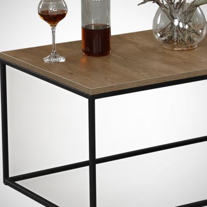 Koffie Tafel COSCO 43x95 cm bruin/zwart