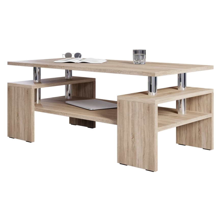 Koffie Tafel CUBE 50x110 cm eik sonoma