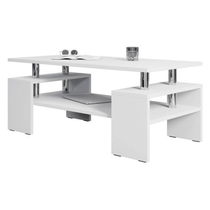 Koffie Tafel CUBE 50x110 cm wit