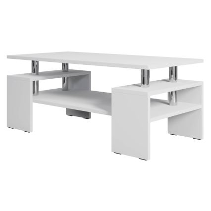 Koffie Tafel CUBE 50x110 cm wit