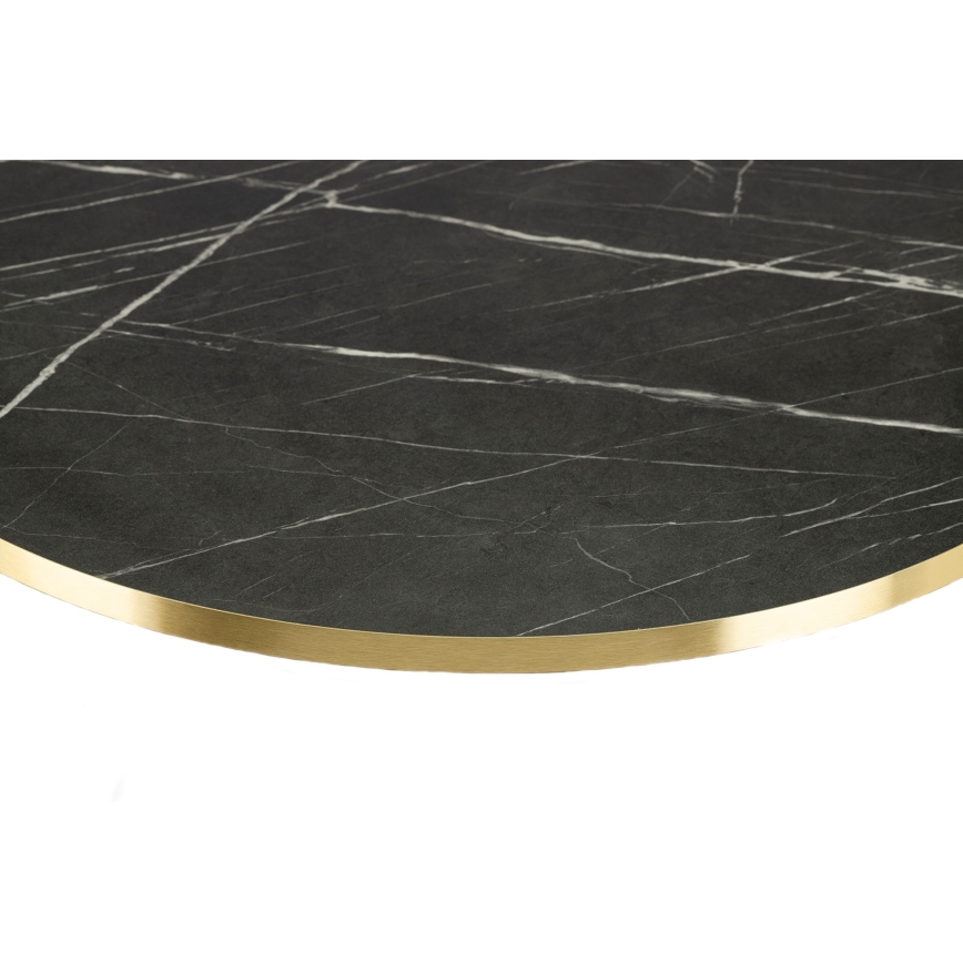 Koffie Tafel DIAMOND 40x70 cm goud/zwart/wit