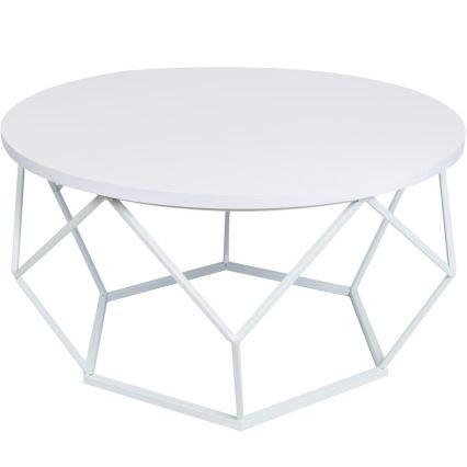 Koffie Tafel DIAMOND 40x70 cm wit