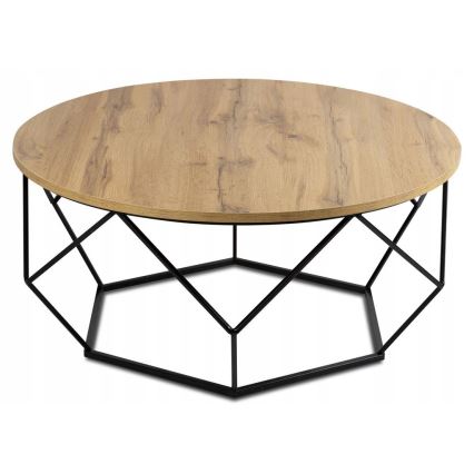 Koffie Tafel DIAMOND 40x90 cm zwart/bruin