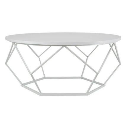 Koffie Tafel DIAMOND 41,5x90 cm wit