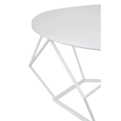 Koffie Tafel DIAMOND 41,5x90 cm wit