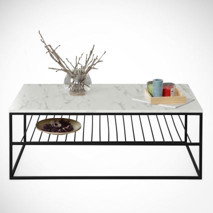 Koffie Tafel ETNA 43x95 cm grijs/zwart