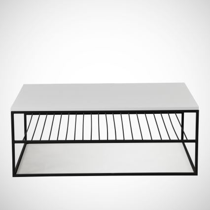 Koffie Tafel ETNA 43x95 cm wit/zwart