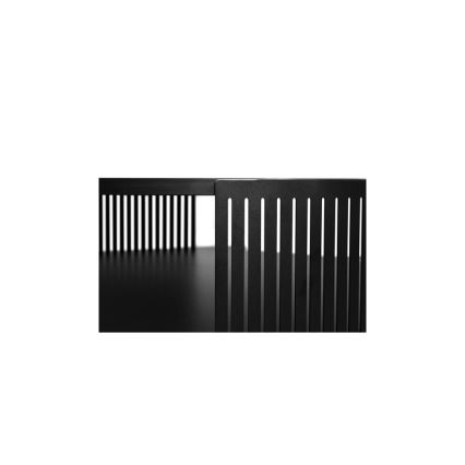 Koffie Tafel FIKOLI 40x75 cm zwart/wit
