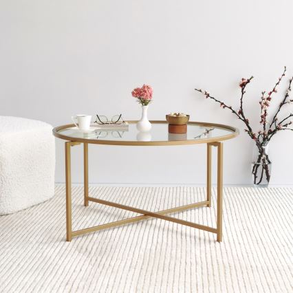 Koffie Tafel GOLD SUN 40x83 cm goud