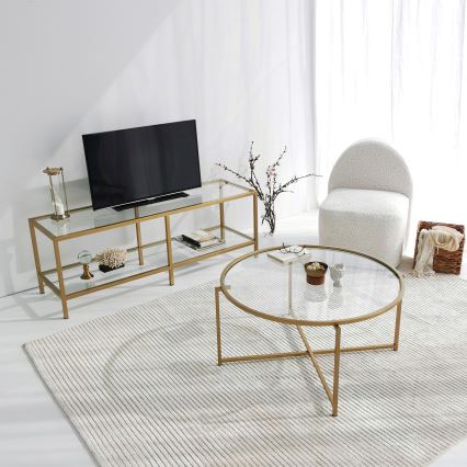 Koffie Tafel GOLD SUN 40x83 cm goud