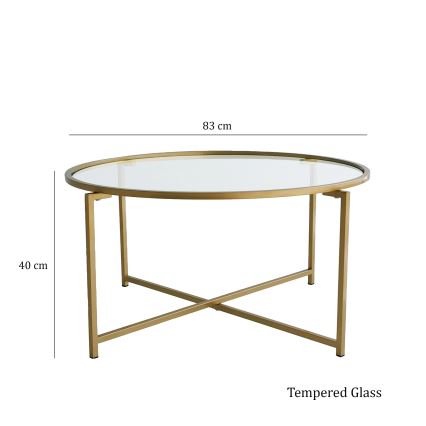 Koffie Tafel GOLD SUN 40x83 cm goud