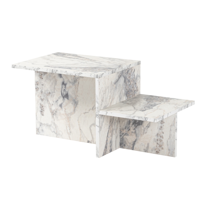 Koffie Tafel HARMONY 40x80 cm marmeren decor