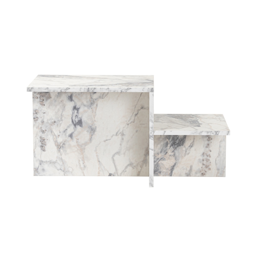 Koffie Tafel HARMONY 40x80 cm marmeren decor