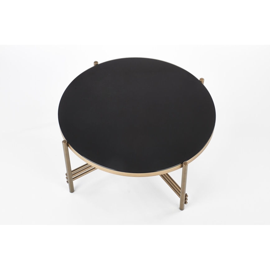 Koffie Tafel ISMENA 41x80 cm goud/zwart