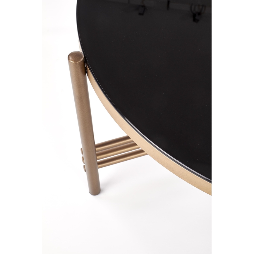 Koffie Tafel ISMENA 41x80 cm goud/zwart