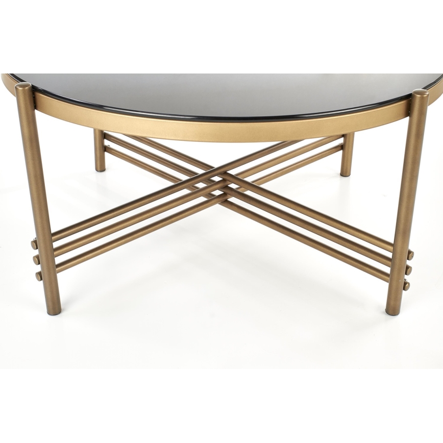 Koffie Tafel ISMENA 41x80 cm goud/zwart