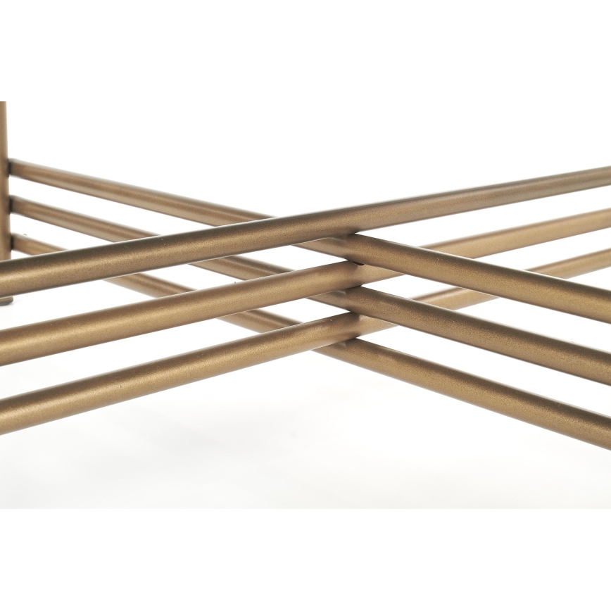 Koffie Tafel ISMENA 41x80 cm goud/zwart