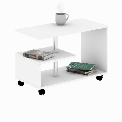 Koffie Tafel KARANFIL 52,5x80 cm wit