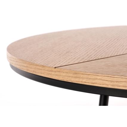 Koffie Tafel KARIDA 41x80 cm beige/zwart