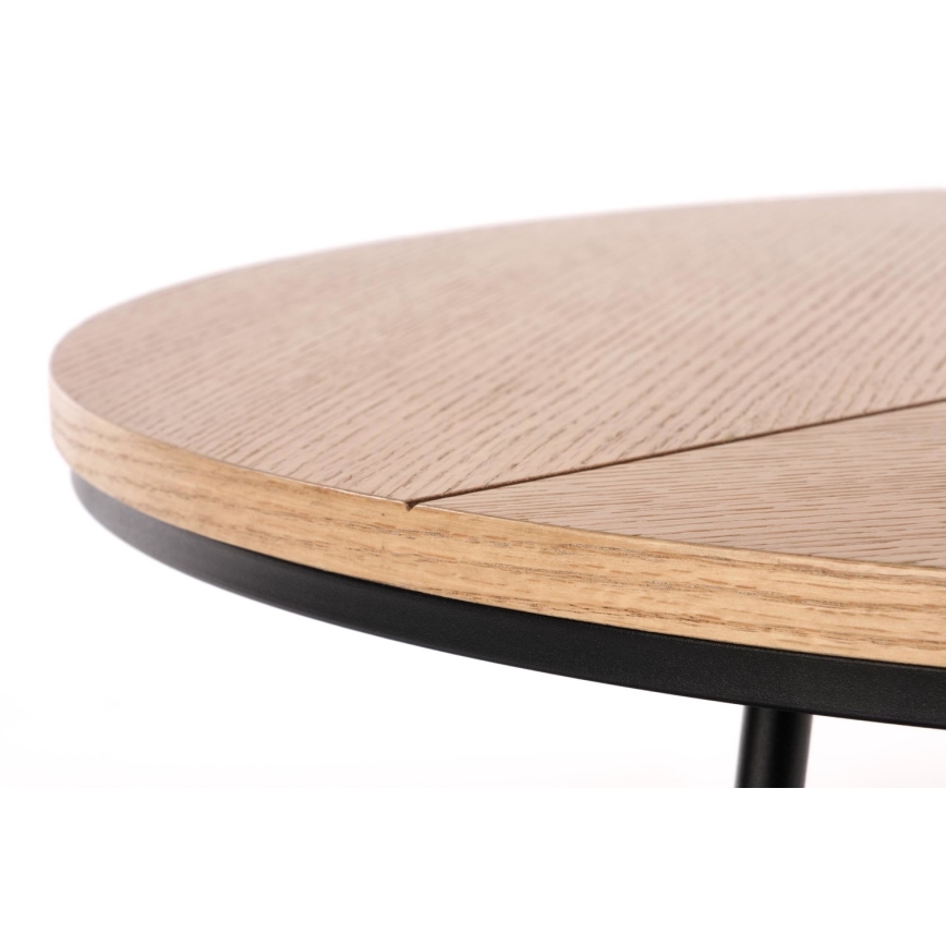 Koffie Tafel KARIDA 41x80 cm beige/zwart