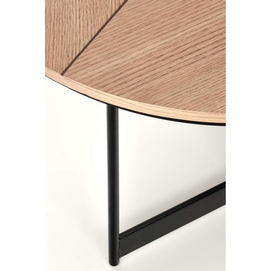 Koffie Tafel KARIDA 41x80 cm beige/zwart
