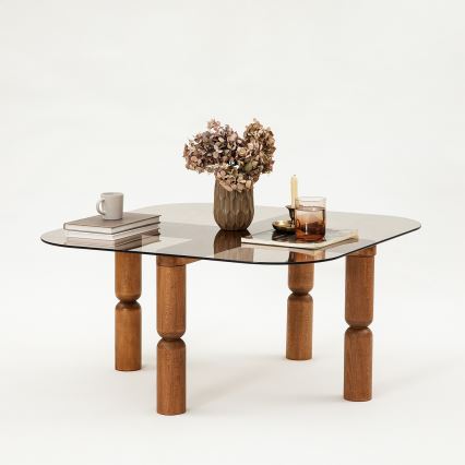 Koffie Tafel KEI 40x80 cm bruin/brons