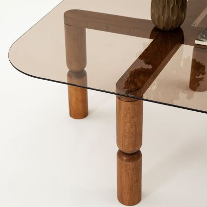 Koffie Tafel KEI 40x80 cm bruin/brons