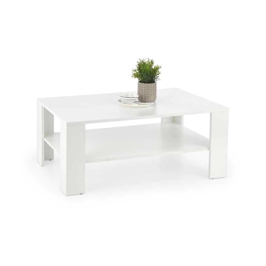 Koffie Tafel KWADRO 53x110 cm wit