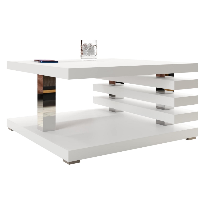 Koffie Tafel KYOTO 31x60 cm mat wit
