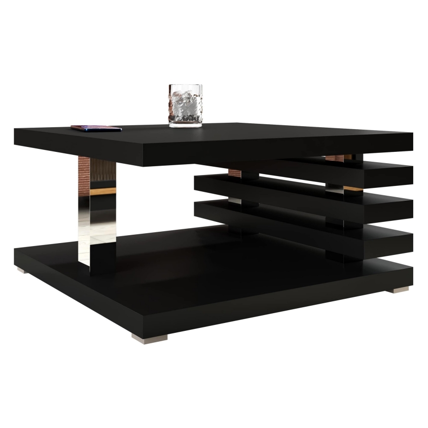 Koffie Tafel KYOTO 31x60 cm mat zwart