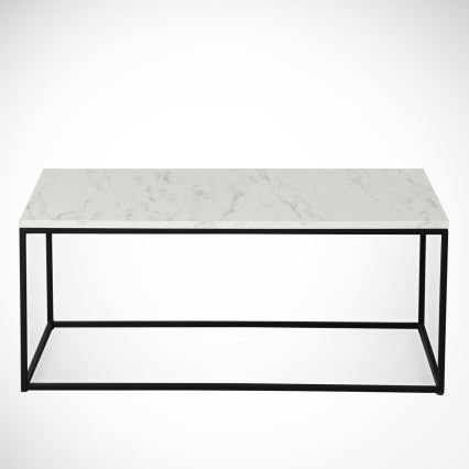 Koffie Tafel MARMO 43x95 cm zwart/wit