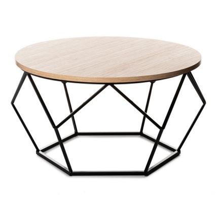 Koffie Tafel MARMUR 40x70 cm zwart/bruin