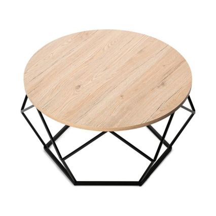 Koffie Tafel MARMUR 40x70 cm zwart/bruin