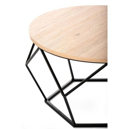 Koffie Tafel MARMUR 40x70 cm zwart/bruin