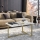 Koffie Tafel MERIDETHS 45x92 cm goud/wit