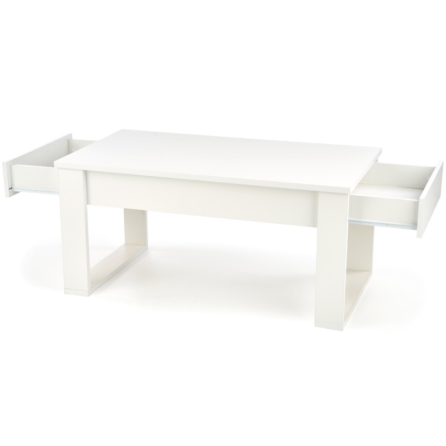 Salontafel met lades NEA 52x110 cm wit