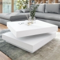 Koffie Tafel NENANI 34x70 cm wit