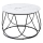 Koffie Tafel NUBIRA 41x60 cm zwart/marmeren decor