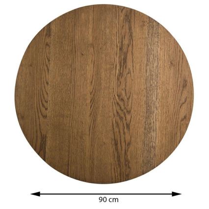 Koffie Tafel OAKLOFT 41,5x90 cm zwart/eiken