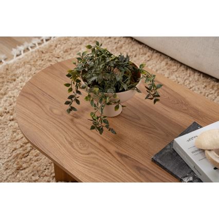 Koffie Tafel OVAL 60x120 cm bruin