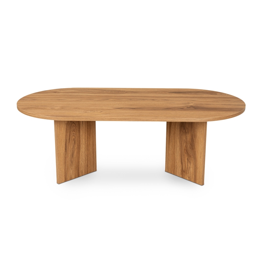 Koffie Tafel OVAL 60x120 cm bruin