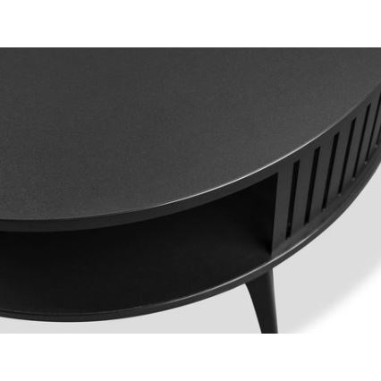 Koffie Tafel ROENNI 44x75 cm zwart/goud eiken