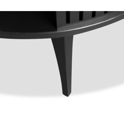 Koffie Tafel ROENNI 44x75 cm zwart/goud eiken