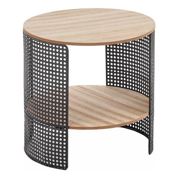 Koffie Tafel TRAFICA 41x41 cm zwart/beige