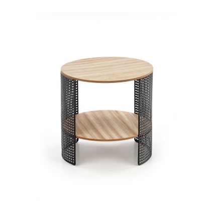 Koffie Tafel TRAFICA 41x41 cm zwart/beige
