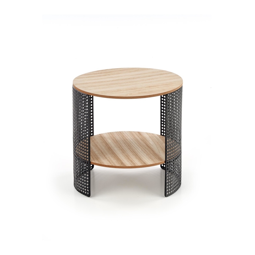 Koffie Tafel TRAFICA 41x41 cm zwart/beige